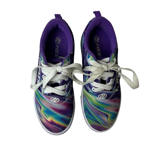 Heelys Pro 20 Prints Sneakers youth SZ 2 Purple Galaxy Multicolor tie dye child - Picture 7 of 12